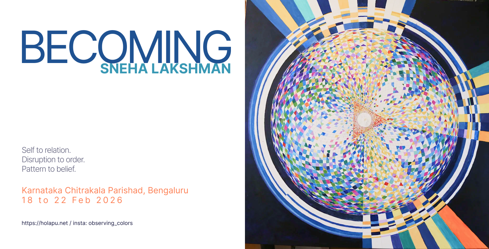 Being – Solo Exhibition at Karnataka Chitrakala Parishad